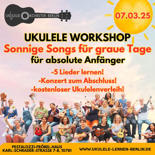 Ukulele Workshop März 2026 in Berlin