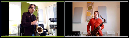 Saxophonlehrer unterrichtet online über Zoom, Skype, Facetime-Video & Whatsapp