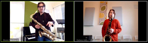 Saxophonlehrer unterrichtet online über Zoom, Skype, Facetime-Video & Whatsapp