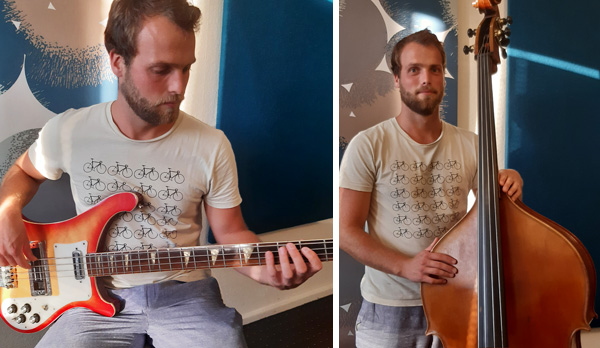 Mattis Lehmann, Kontrabasslehrer und Basslehrer an der B&B Musikschule Berlin
