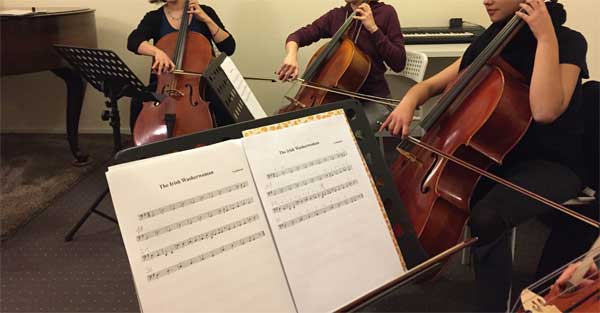 Cello-Ensemble in der B&B Musikschule Berlin Schöneberg